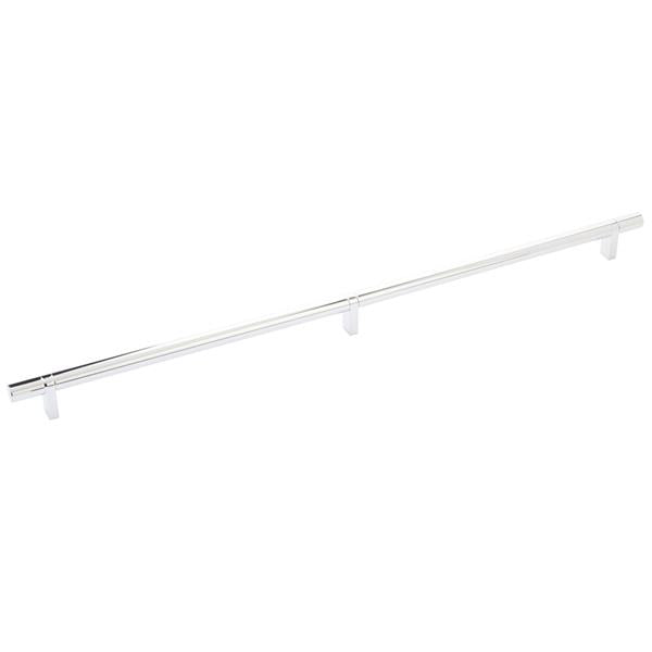Emtek - Select Bar Cabinet Pull 20 Inch C-C, Rectangular Bar Stem, Smooth Bar