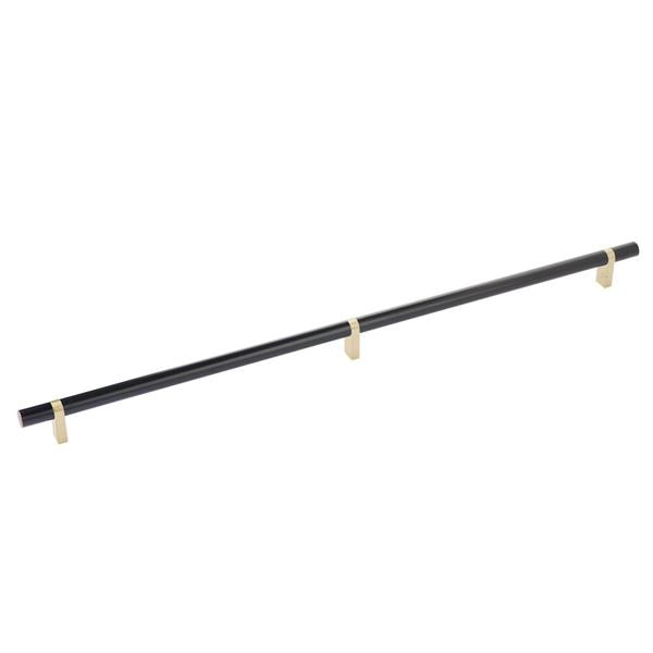 Emtek - Select Bar Cabinet Pull 20 Inch C-C, Rectangular Bar Stem, Smooth Bar