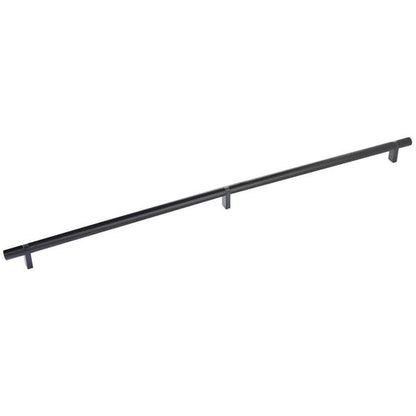 Emtek - Select Bar Cabinet Pull 24 Inch C-C, Rectangular Bar Stem, Smooth Bar