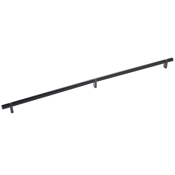 Emtek - Select Bar Cabinet Pull 24 Inch C-C, Rectangular Bar Stem, Smooth Bar