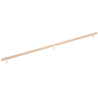 Emtek - Select Bar Cabinet Pull 24 Inch C-C, Rectangular Bar Stem, Knurled Bar