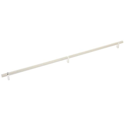 Emtek - Select Bar Cabinet Pull 24 Inch C-C, Rectangular Bar Stem, Knurled Bar