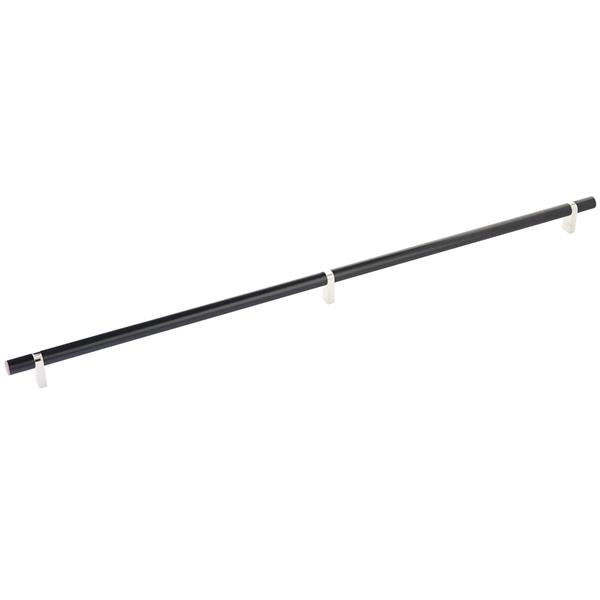 Emtek - Select Bar Cabinet Pull 24 Inch C-C, Rectangular Bar Stem, Smooth Bar