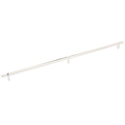 Emtek - Select Bar Cabinet Pull 24 Inch C-C, Rectangular Bar Stem, Smooth Bar