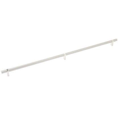 Emtek - Select Bar Cabinet Pull 24 Inch C-C, Rectangular Bar Stem, Smooth Bar