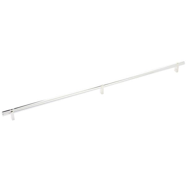 Emtek - Select Bar Cabinet Pull 24 Inch C-C, Rectangular Bar Stem, Smooth Bar