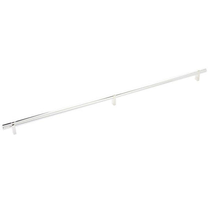 Emtek - Select Bar Cabinet Pull 24 Inch C-C, Rectangular Bar Stem, Smooth Bar