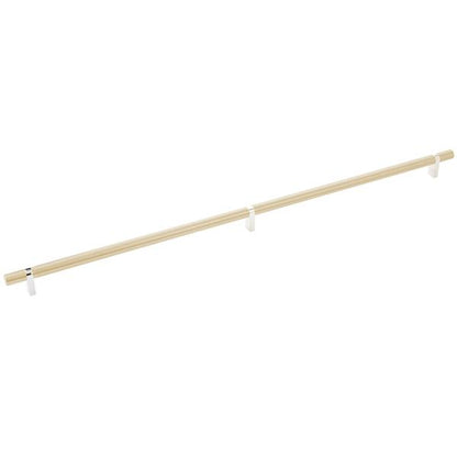Emtek - Select Bar Cabinet Pull 24 Inch C-C, Rectangular Bar Stem, Smooth Bar