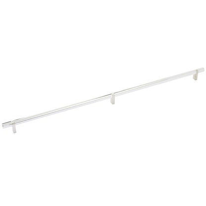 Emtek - Select Bar Cabinet Pull 24 Inch C-C, Rectangular Bar Stem, Smooth Bar