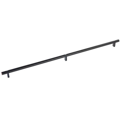 Emtek - Select Bar Cabinet Pull 24 Inch C-C, Rectangular Bar Stem, Smooth Bar