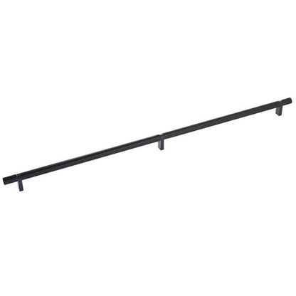Emtek - Select Bar Cabinet Pull 24 Inch C-C, Rectangular Bar Stem, Smooth Bar