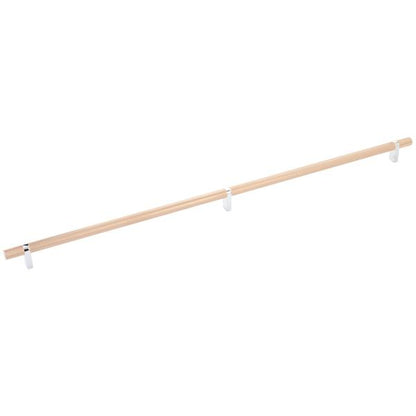 Emtek - Select Bar Cabinet Pull 24 Inch C-C, Rectangular Bar Stem, Knurled Bar