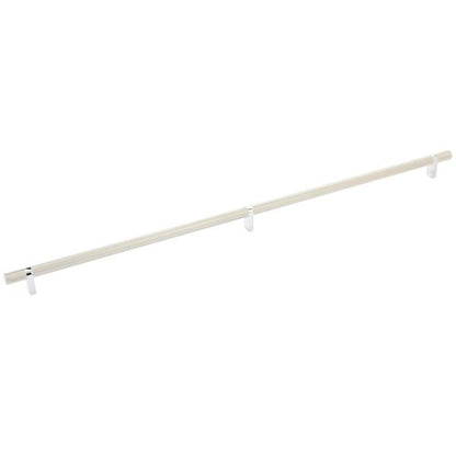 Emtek - Select Bar Cabinet Pull 24 Inch C-C, Rectangular Bar Stem, Knurled Bar