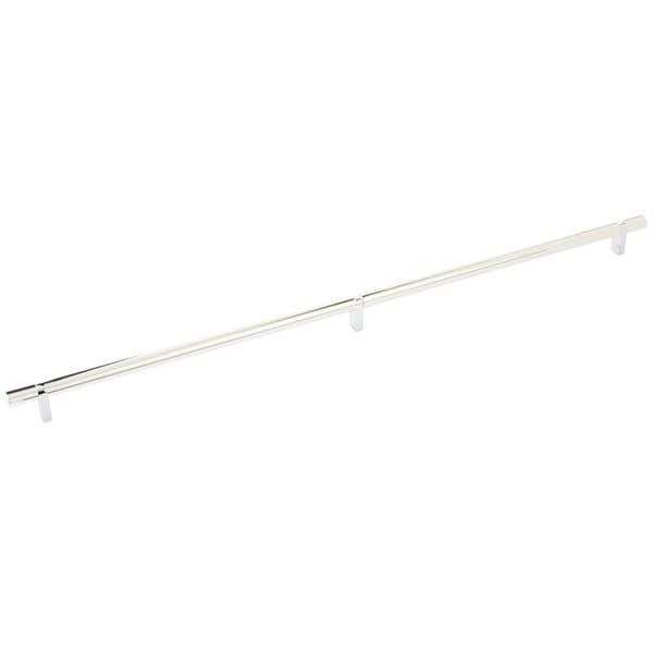 Emtek - Select Bar Cabinet Pull 24 Inch C-C, Rectangular Bar Stem, Smooth Bar