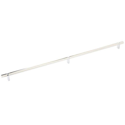 Emtek - Select Bar Cabinet Pull 24 Inch C-C, Rectangular Bar Stem, Smooth Bar