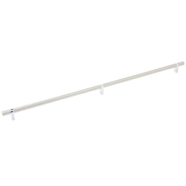 Emtek - Select Bar Cabinet Pull 24 Inch C-C, Rectangular Bar Stem, Smooth Bar