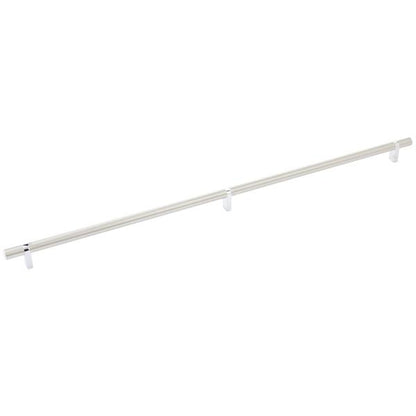 Emtek - Select Bar Cabinet Pull 24 Inch C-C, Rectangular Bar Stem, Smooth Bar