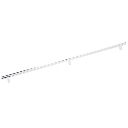 Emtek - Select Bar Cabinet Pull 24 Inch C-C, Rectangular Bar Stem, Smooth Bar