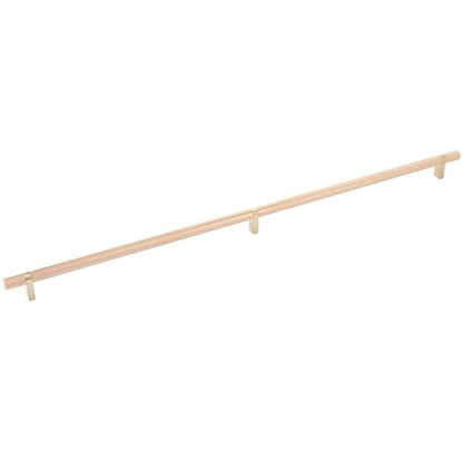 Emtek - Select Bar Cabinet Pull 24 Inch C-C, Rectangular Bar Stem, Knurled Bar