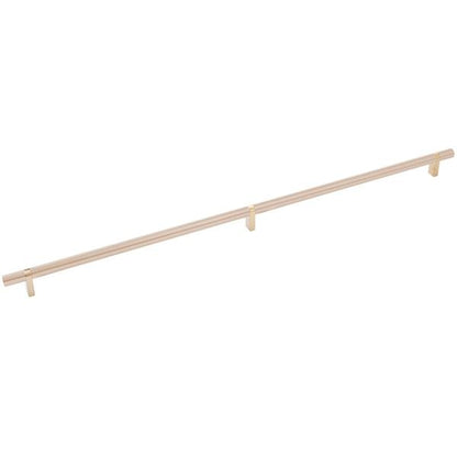 Emtek - Select Bar Cabinet Pull 24 Inch C-C, Rectangular Bar Stem, Smooth Bar