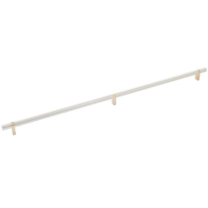 Emtek - Select Bar Cabinet Pull 24 Inch C-C, Rectangular Bar Stem, Smooth Bar
