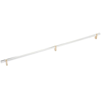Emtek - Select Bar Cabinet Pull 24 Inch C-C, Rectangular Bar Stem, Smooth Bar