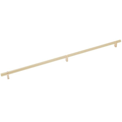 Emtek - Select Bar Cabinet Pull 24 Inch C-C, Rectangular Bar Stem, Smooth Bar