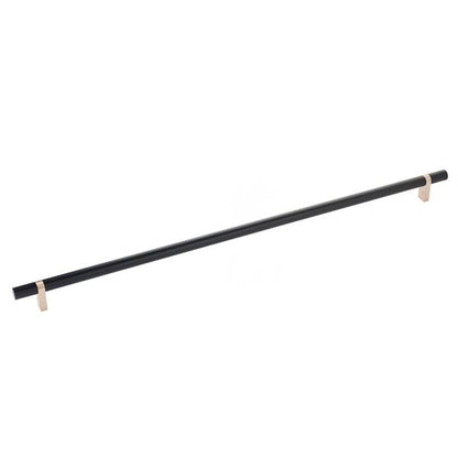 Emtek - Select Bar Cabinet Pull 18 Inch C-C, Rectangular Bar Stem, Smooth Bar