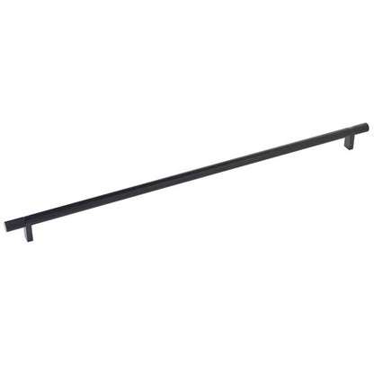Emtek - Select Bar Cabinet Pull 18 Inch C-C, Rectangular Bar Stem, Knurled Bar