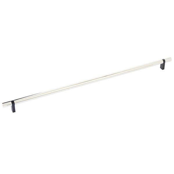 Emtek - Select Bar Cabinet Pull 18 Inch C-C, Rectangular Bar Stem, Smooth Bar