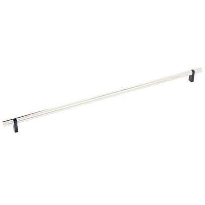Emtek - Select Bar Cabinet Pull 18 Inch C-C, Rectangular Bar Stem, Smooth Bar