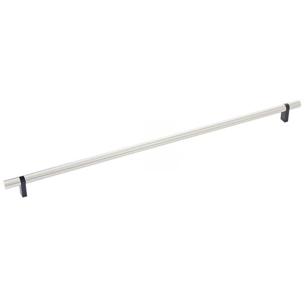 Emtek - Select Bar Cabinet Pull 18 Inch C-C, Rectangular Bar Stem, Smooth Bar