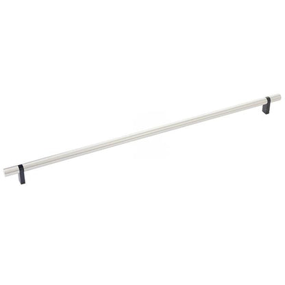 Emtek - Select Bar Cabinet Pull 18 Inch C-C, Rectangular Bar Stem, Smooth Bar