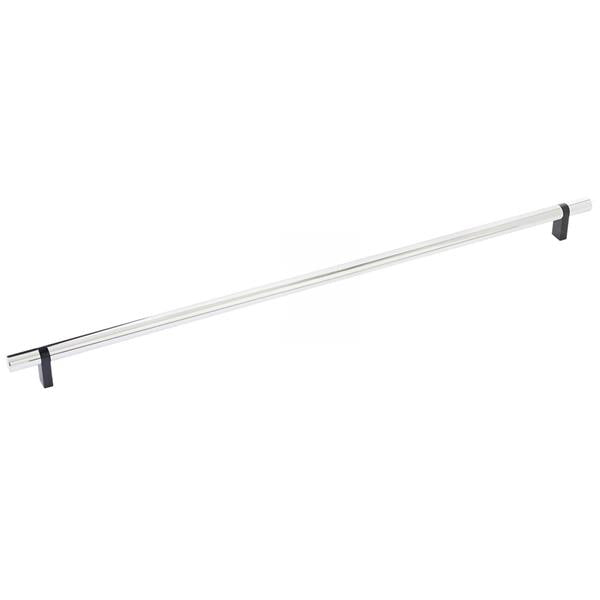 Emtek - Select Bar Cabinet Pull 18 Inch C-C, Rectangular Bar Stem, Smooth Bar