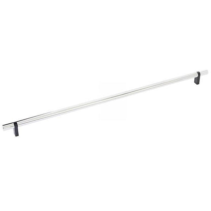 Emtek - Select Bar Cabinet Pull 18 Inch C-C, Rectangular Bar Stem, Smooth Bar