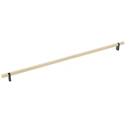 Emtek - Select Bar Cabinet Pull 18 Inch C-C, Rectangular Bar Stem, Smooth Bar