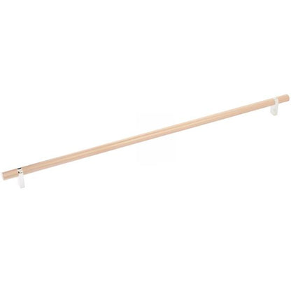 Emtek - Select Bar Cabinet Pull 18 Inch C-C, Rectangular Bar Stem, Knurled Bar