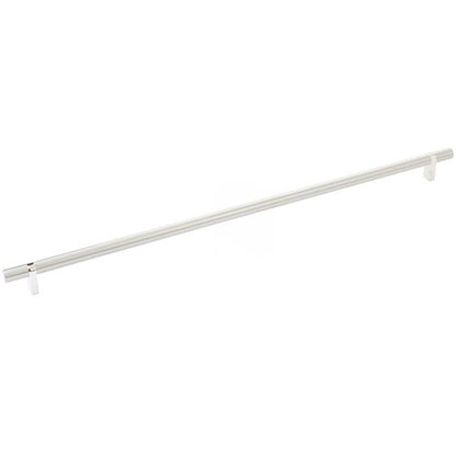 Emtek - Select Bar Cabinet Pull 18 Inch C-C, Rectangular Bar Stem, Smooth Bar