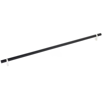 Emtek - Select Bar Cabinet Pull 18 Inch C-C, Rectangular Bar Stem, Smooth Bar