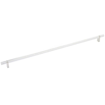 Emtek - Select Bar Cabinet Pull 18 Inch C-C, Rectangular Bar Stem, Knurled Bar