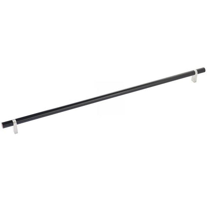 Emtek - Select Bar Cabinet Pull 18 Inch C-C, Rectangular Bar Stem, Smooth Bar