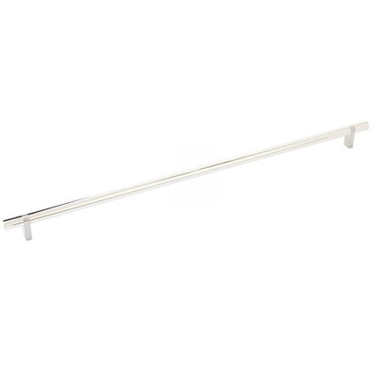 Emtek - Select Bar Cabinet Pull 18 Inch C-C, Rectangular Bar Stem, Smooth Bar