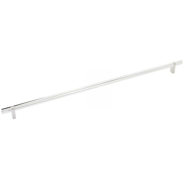 Emtek - Select Bar Cabinet Pull 18 Inch C-C, Rectangular Bar Stem, Smooth Bar