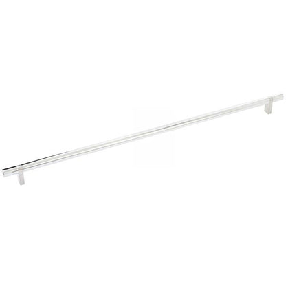 Emtek - Select Bar Cabinet Pull 18 Inch C-C, Rectangular Bar Stem, Smooth Bar