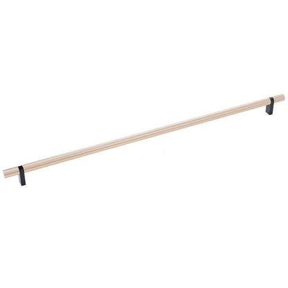 Emtek - Select Bar Cabinet Pull 18 Inch C-C, Rectangular Bar Stem, Smooth Bar