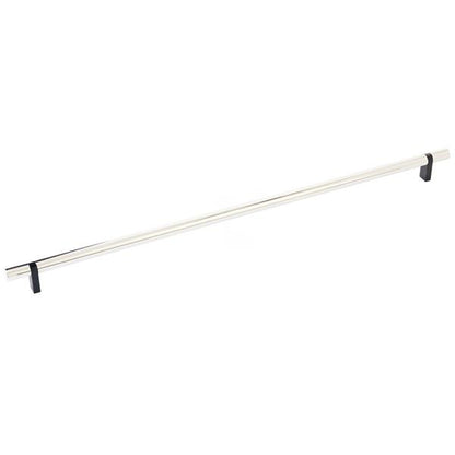 Emtek - Select Bar Cabinet Pull 18 Inch C-C, Rectangular Bar Stem, Smooth Bar