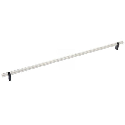 Emtek - Select Bar Cabinet Pull 18 Inch C-C, Rectangular Bar Stem, Smooth Bar