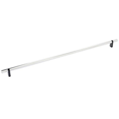 Emtek - Select Bar Cabinet Pull 18 Inch C-C, Rectangular Bar Stem, Smooth Bar