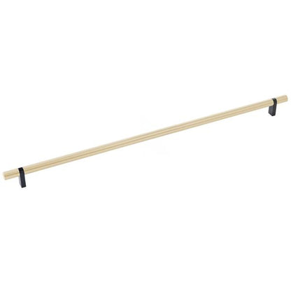 Emtek - Select Bar Cabinet Pull 18 Inch C-C, Rectangular Bar Stem, Smooth Bar