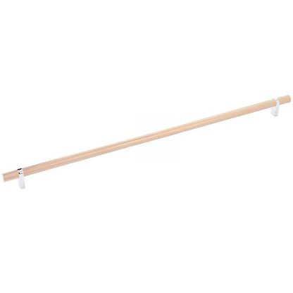 Emtek - Select Bar Cabinet Pull 18 Inch C-C, Rectangular Bar Stem, Knurled Bar